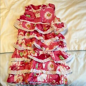 Lilly Pulitzer Pink Floral Kids Dress